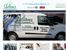 Tablet Screenshot of juliansdrycleaners.com